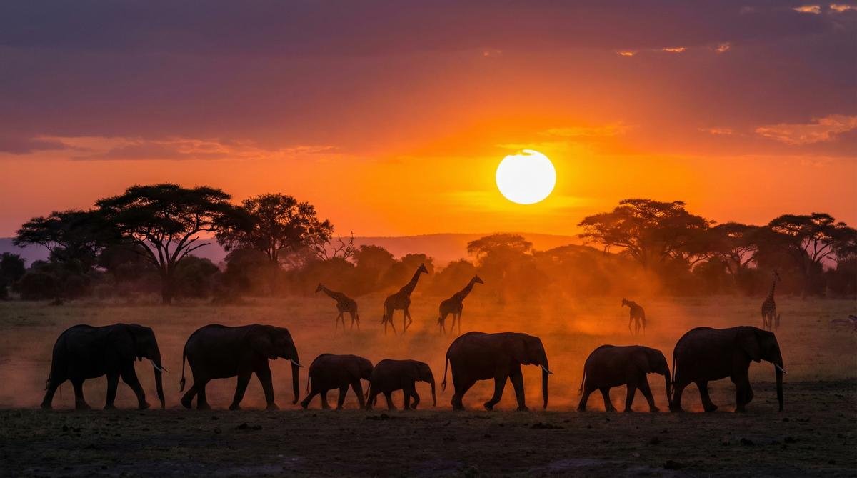 帝王会所非洲野生动物视频 - 象群迁徙